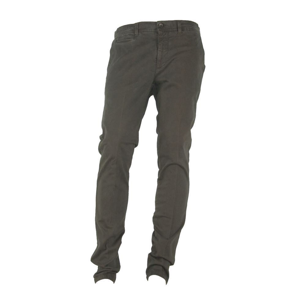 Elegant Italian Cotton Blend Pants - ventzia