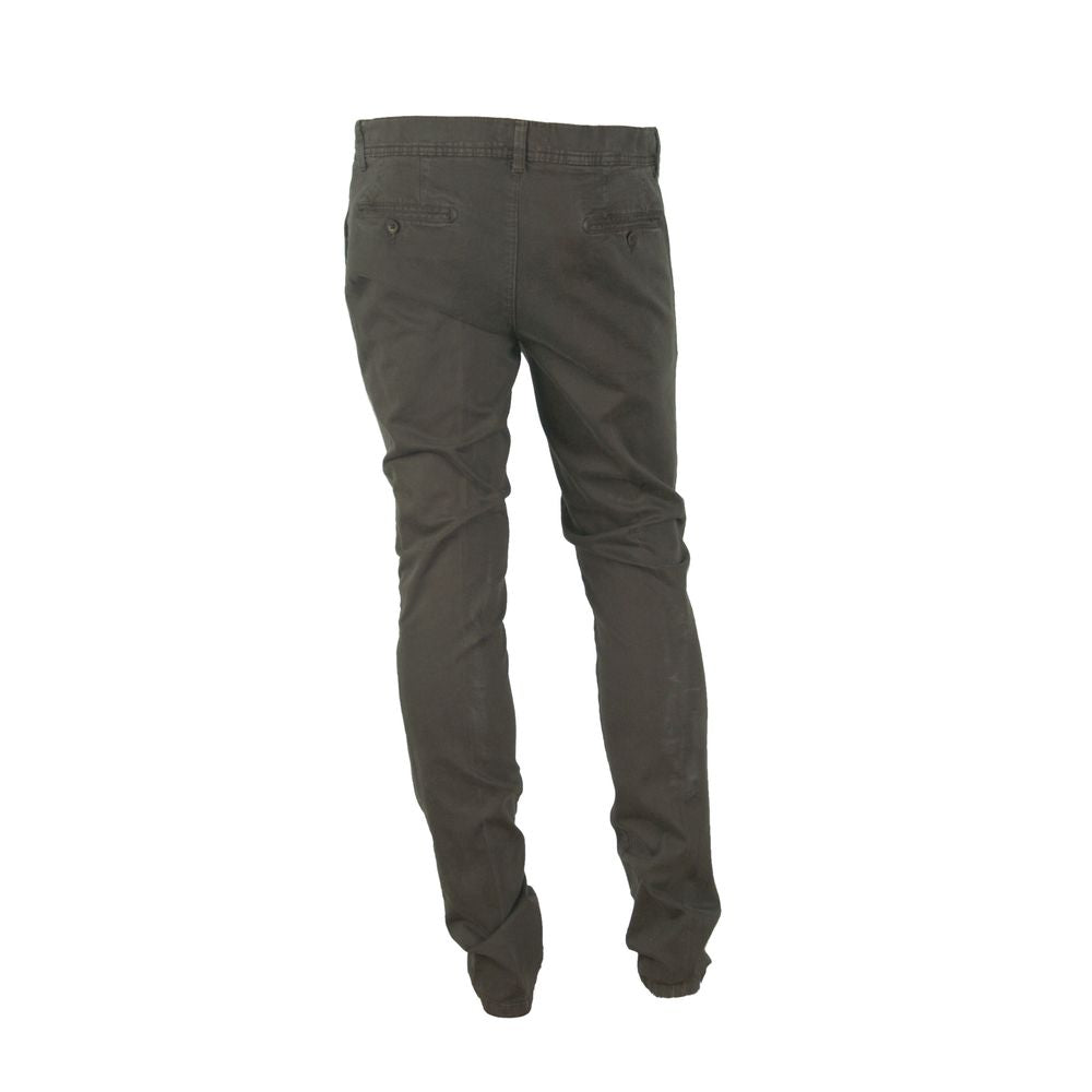 Elegant Italian Cotton Blend Pants - ventzia