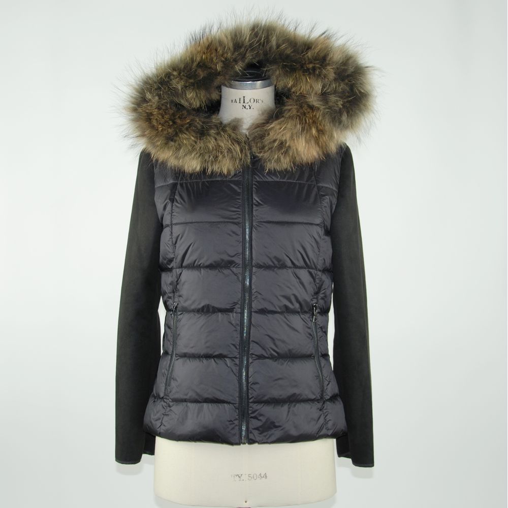 Black Polyester Women Jacket - ventzia