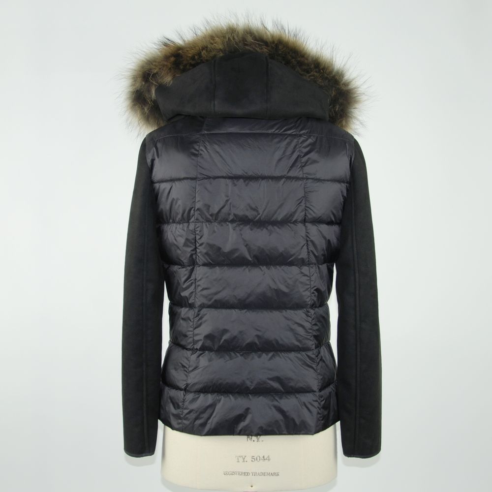Black Polyester Women Jacket - ventzia