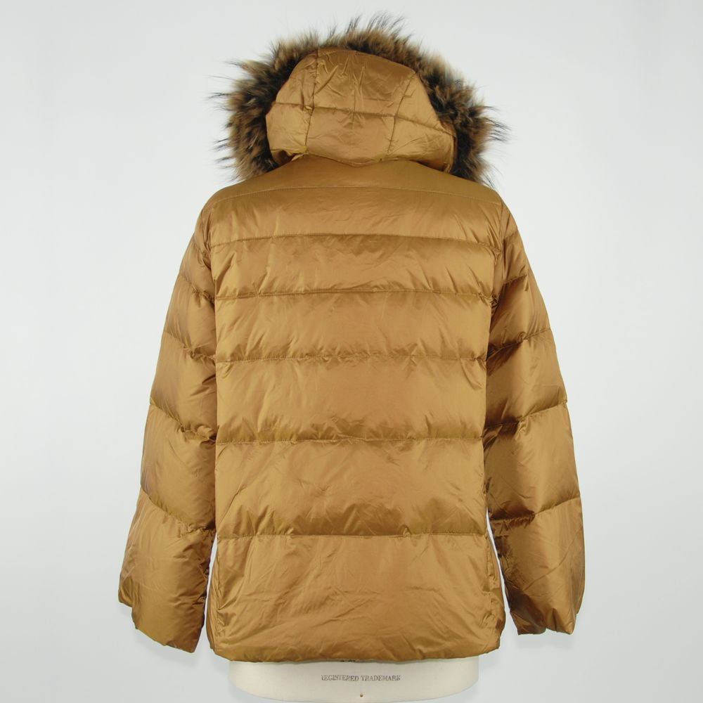 Yellow Polyamide Women Coat - ventzia