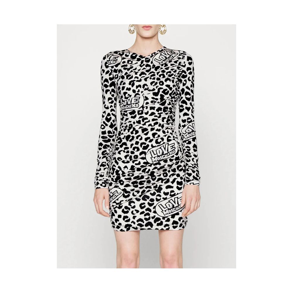 White Viscose Women Dress - ventzia
