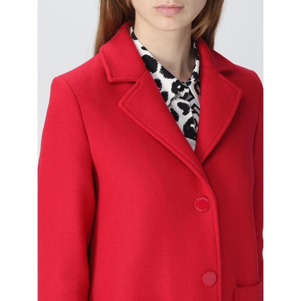 Chic Pink Wool Blend Jacket - ventzia