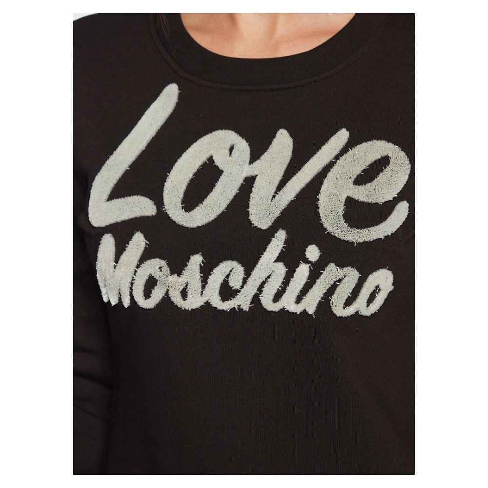 Chic Embossed Logo Cotton Blend Dress - ventzia
