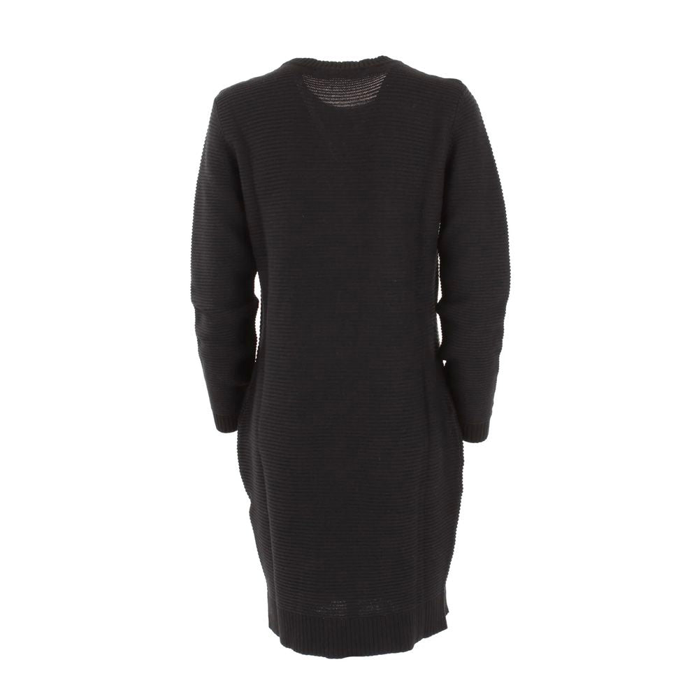 Chic Heart Pattern Knit Wool-Blend Dress - ventzia