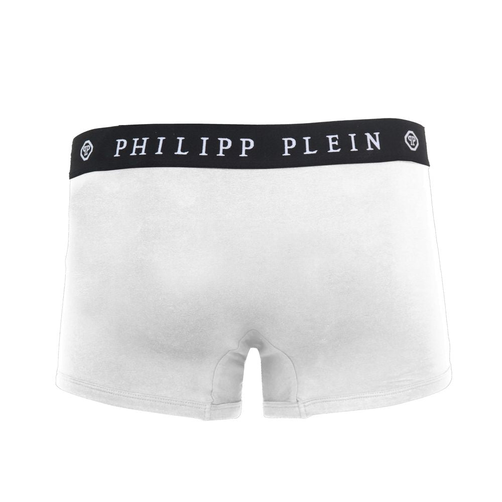 White Cotton Men's Boxer - ventzia