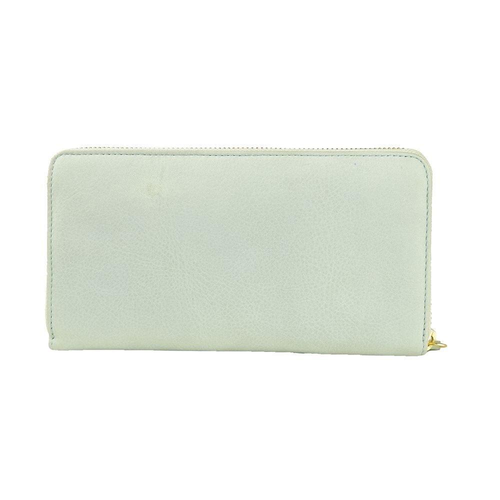 Gray Calfskin Women Wallet - ventzia