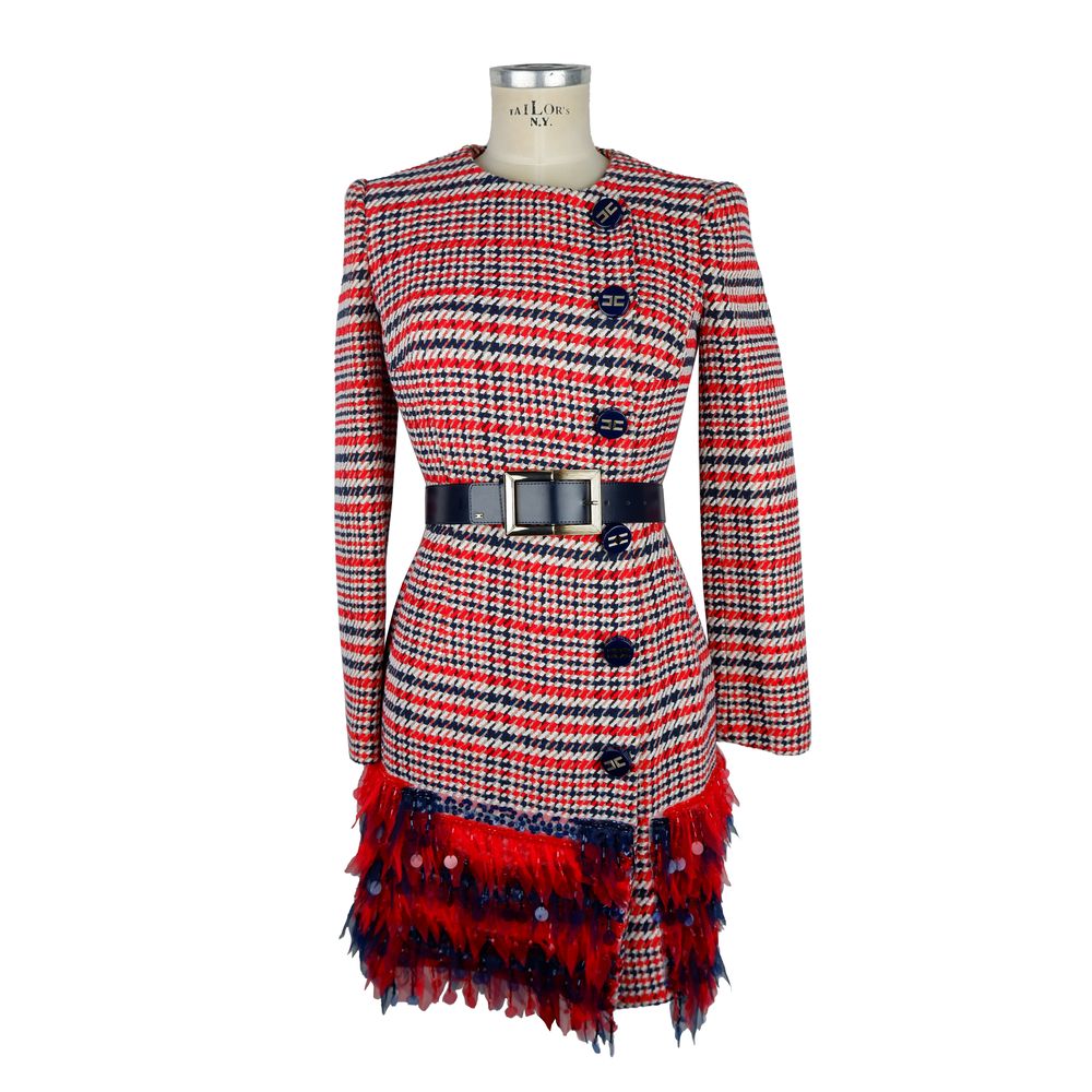 Red Cotton Women Dress - ventzia