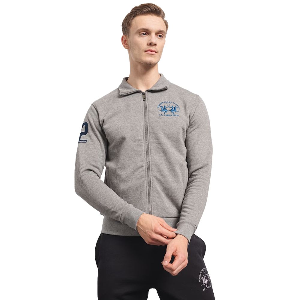 Gray Cotton Sweater - ventzia