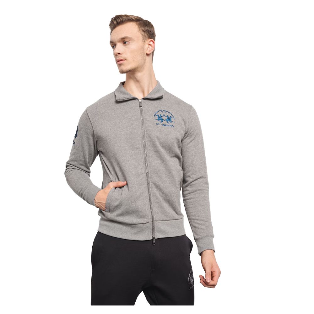 Gray Cotton Sweater - ventzia