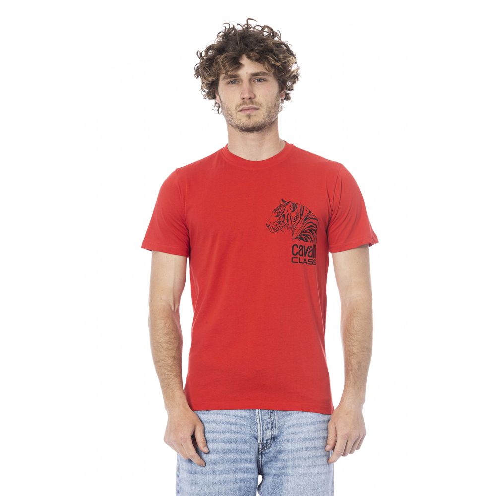 Red Cotton Men T-Shirt - ventzia