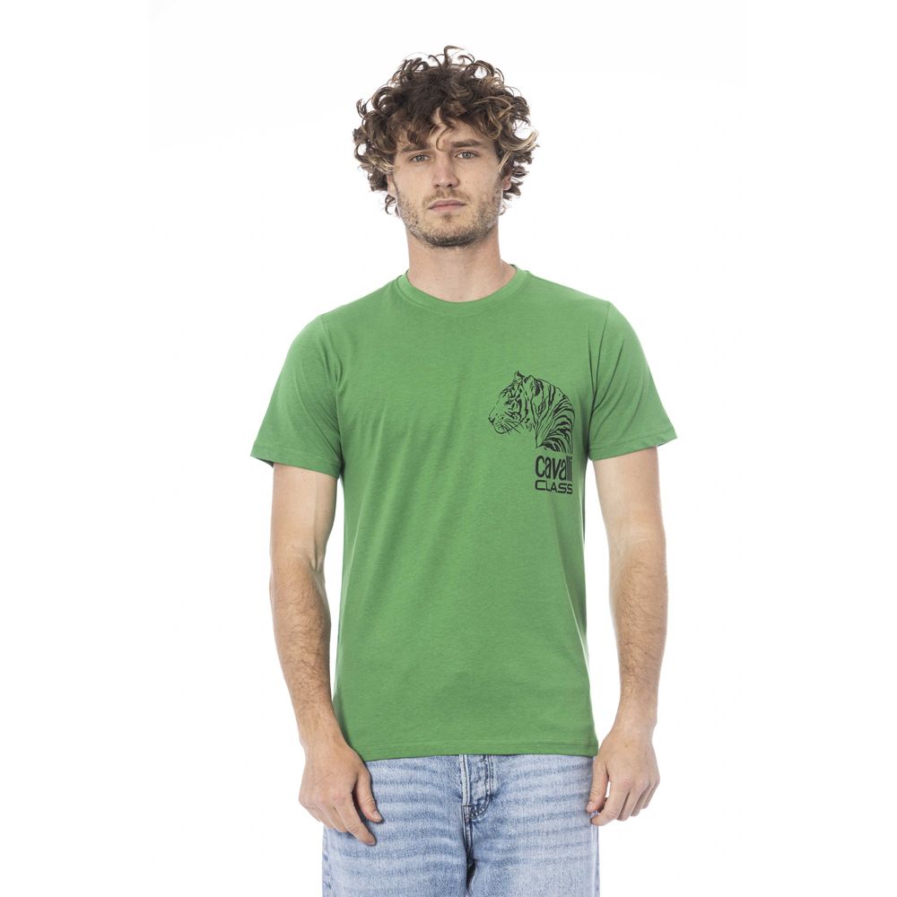 Green Cotton Men T-Shirt - ventzia