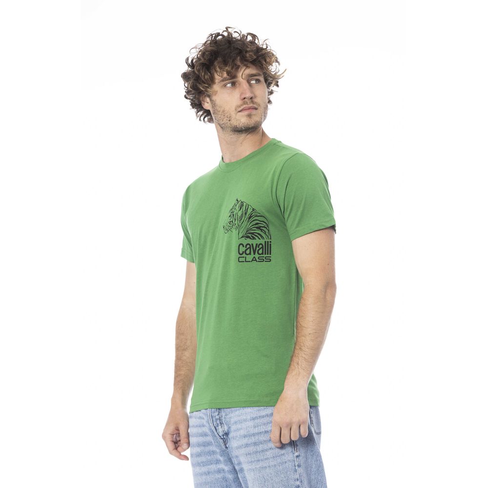 Green Cotton Men T-Shirt - ventzia