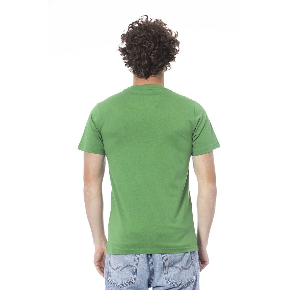Green Cotton Men T-Shirt - ventzia