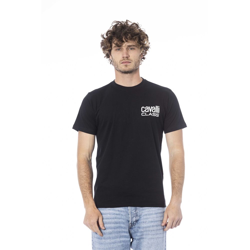 Black Cotton Men T-Shirt - ventzia