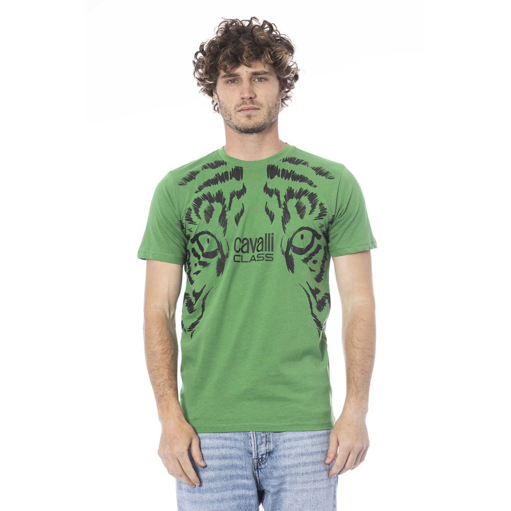 Green Cotton Men T-Shirt - ventzia