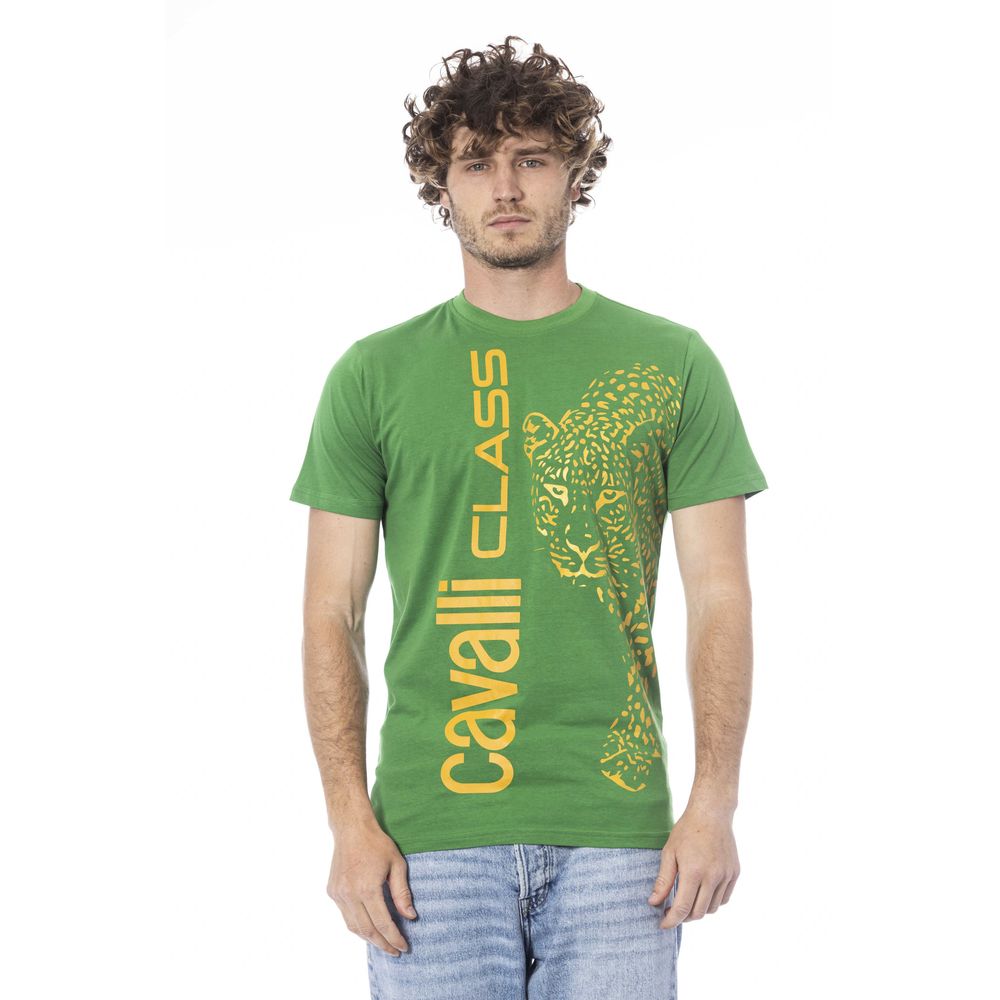 Green Cotton Men T-Shirt - ventzia