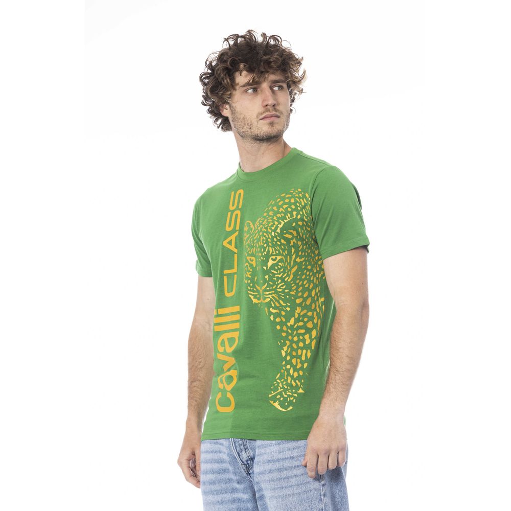 Green Cotton Men T-Shirt - ventzia