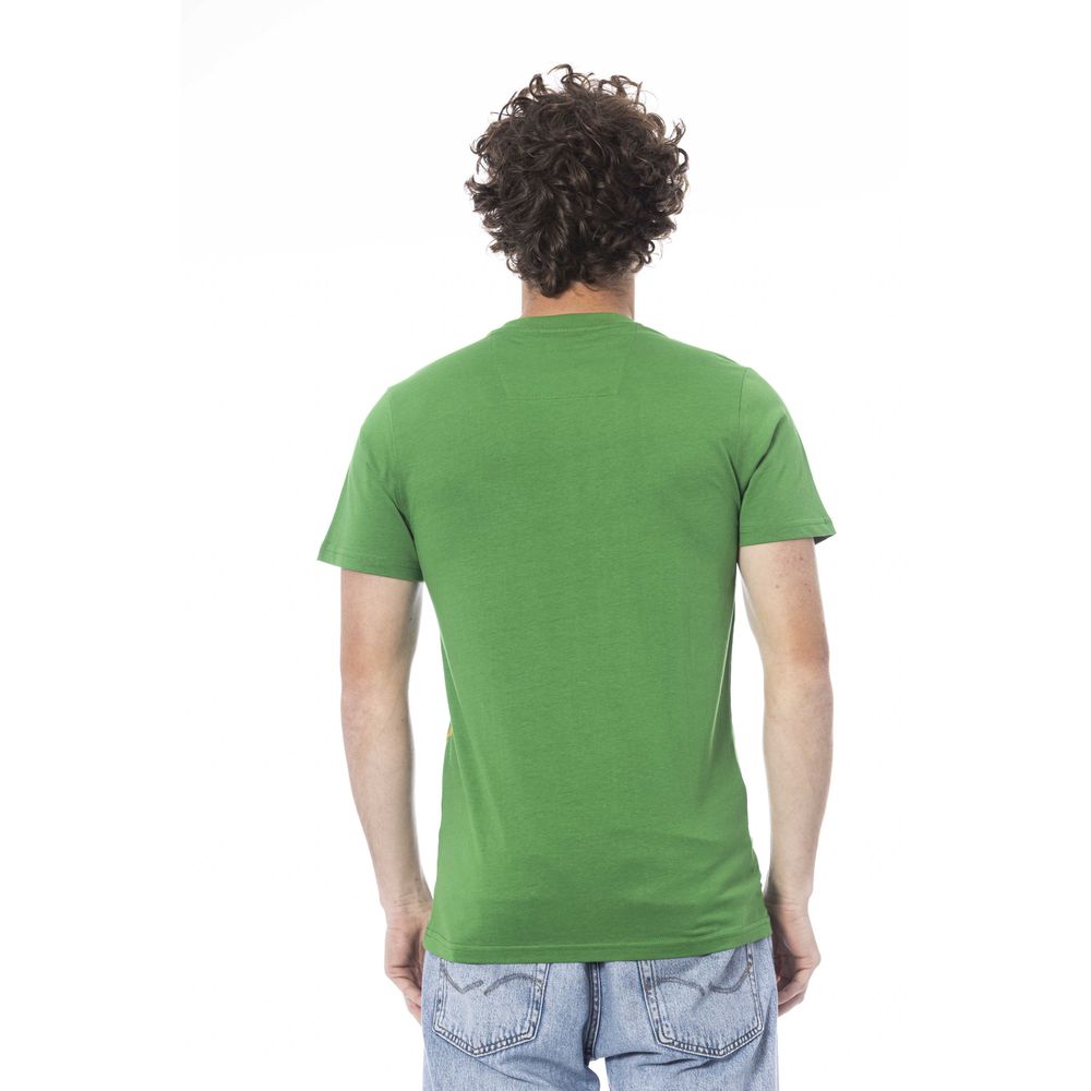 Green Cotton Men T-Shirt - ventzia