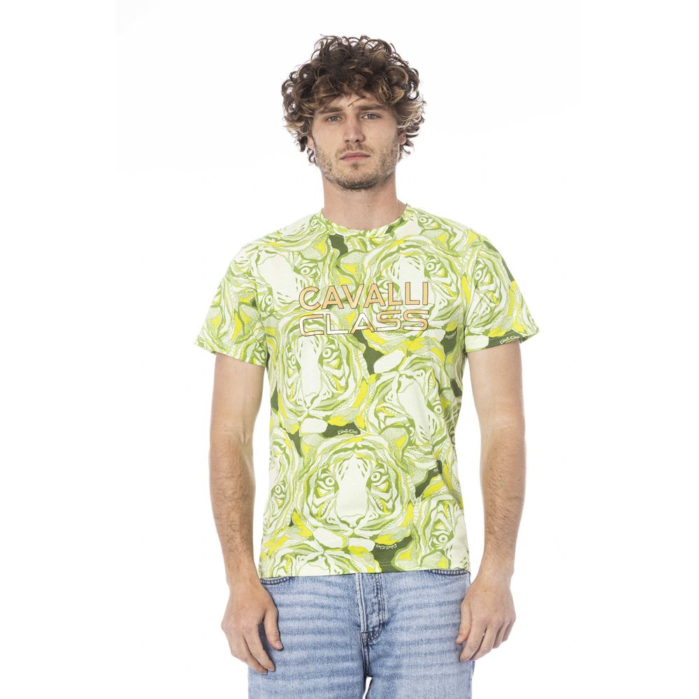 Green Cotton Men T-Shirt - ventzia