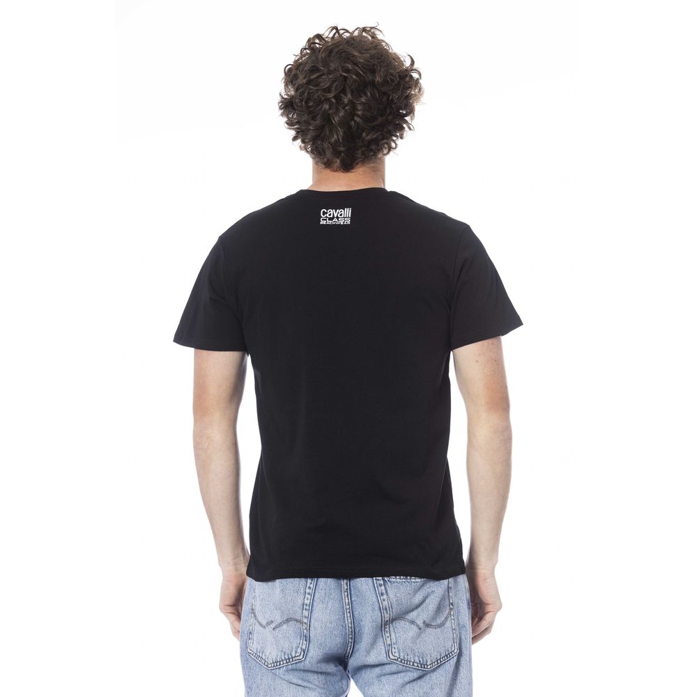 Black Cotton Men T-Shirt - ventzia