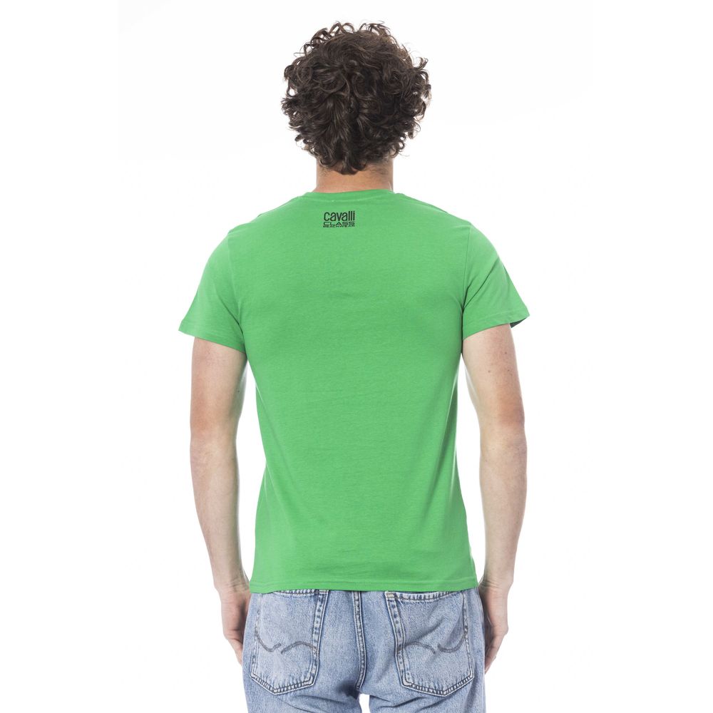 Green Cotton Men T-Shirt - ventzia