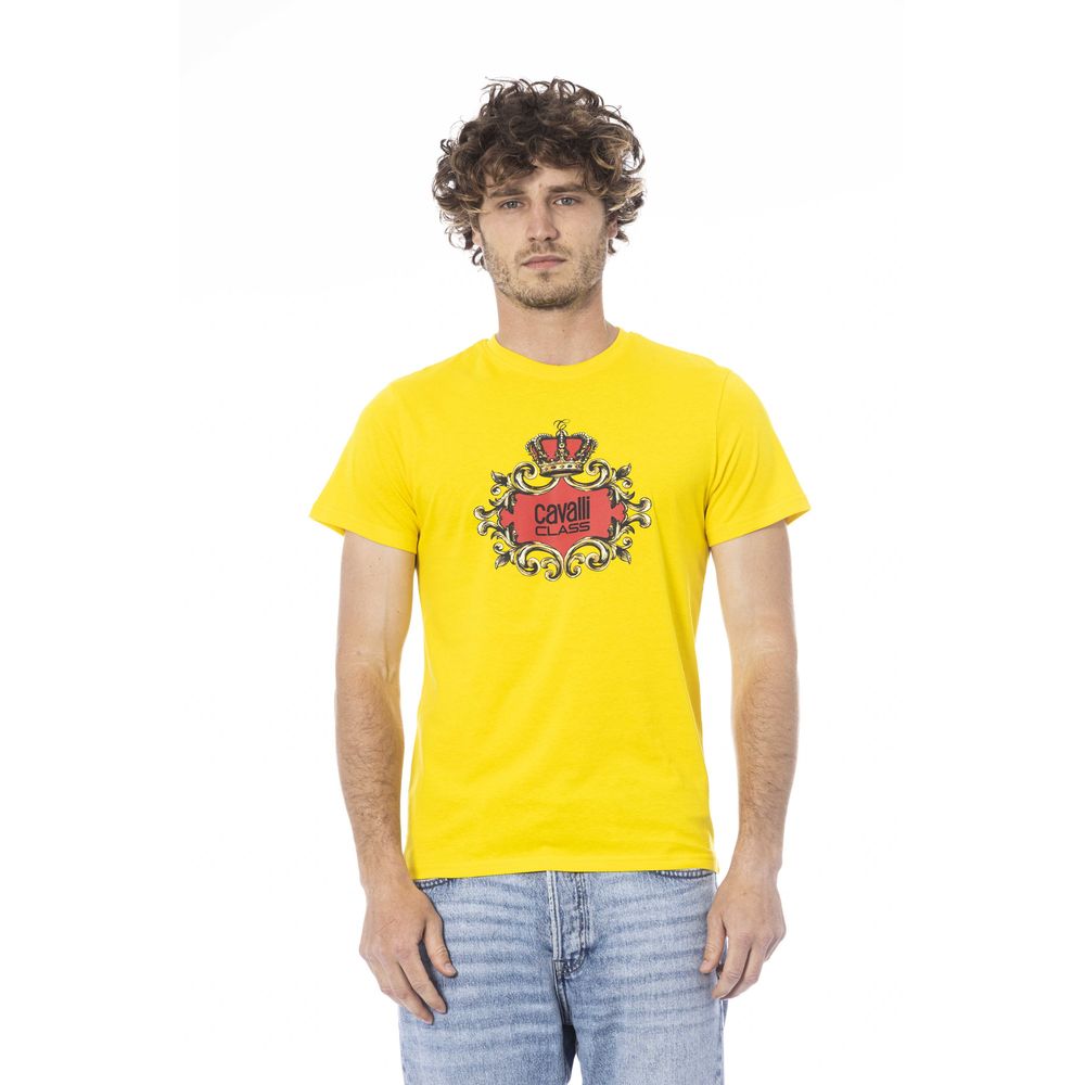 Yellow Cotton Men T-Shirt - ventzia