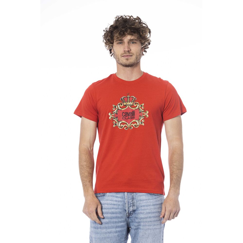 Red Cotton Men T-Shirt - ventzia