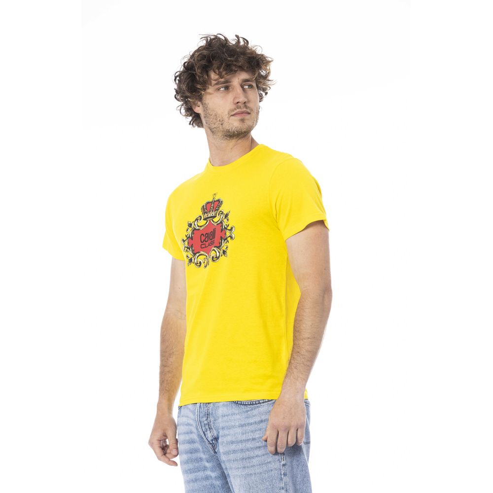 Yellow Cotton Men T-Shirt - ventzia