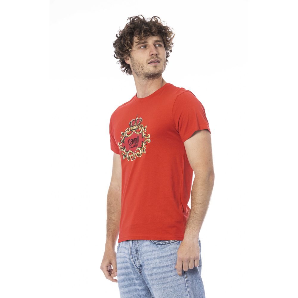 Red Cotton Men T-Shirt - ventzia