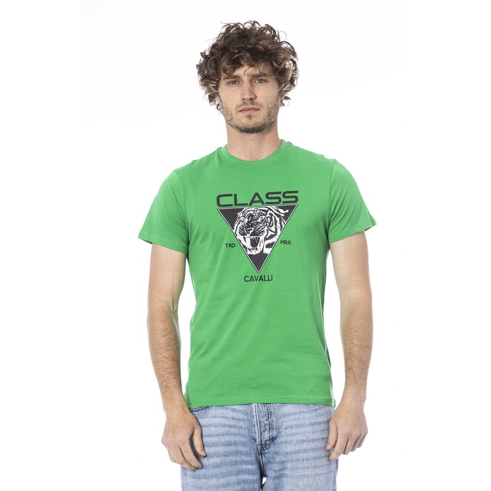 Green Cotton Men T-Shirt - ventzia