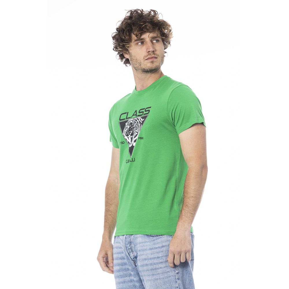 Green Cotton Men T-Shirt - ventzia