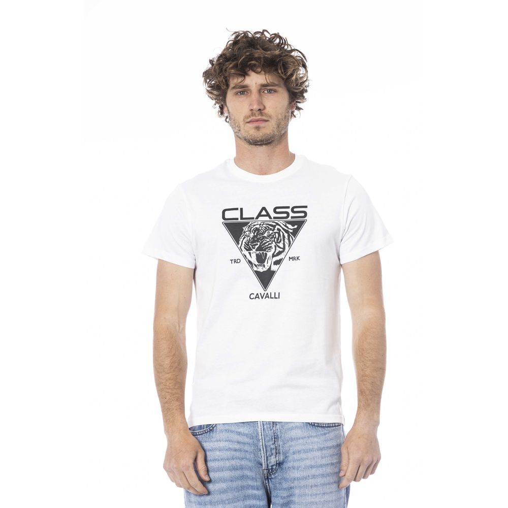 White Cotton Men T-Shirt - ventzia