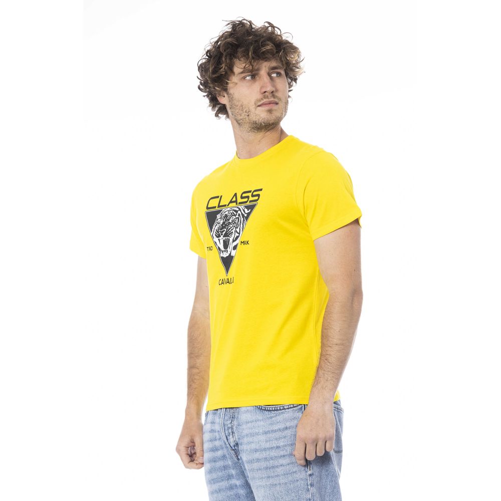 Yellow Cotton Men T-Shirt - ventzia