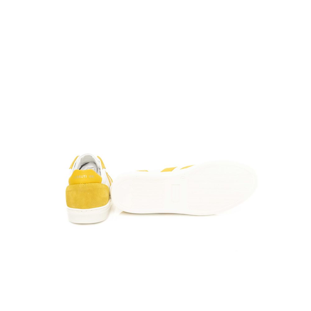 Yellow Cowhide Men Sneaker - ventzia