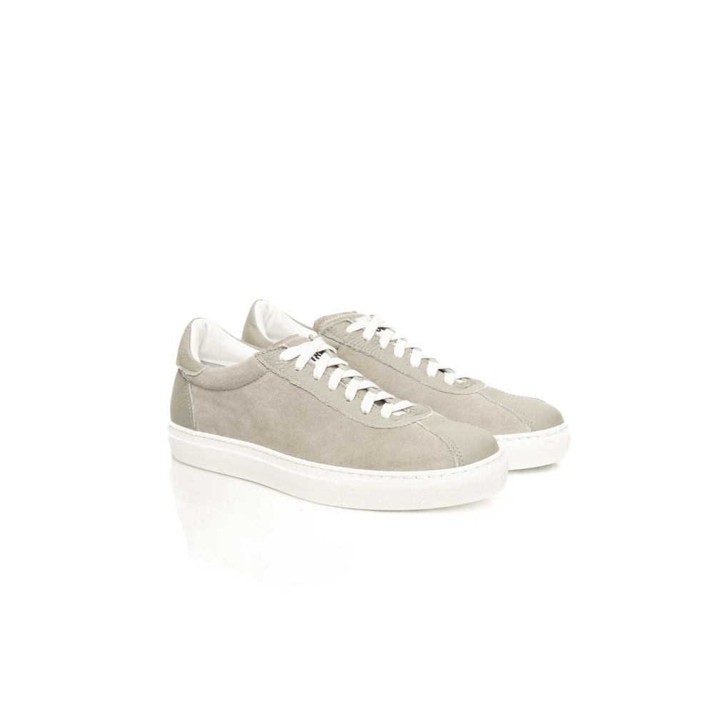 Gray Cowhide Men Sneaker - ventzia