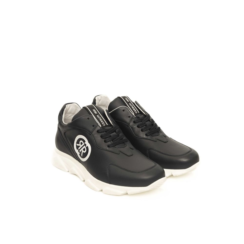Blue Leather Men Sneaker - ventzia