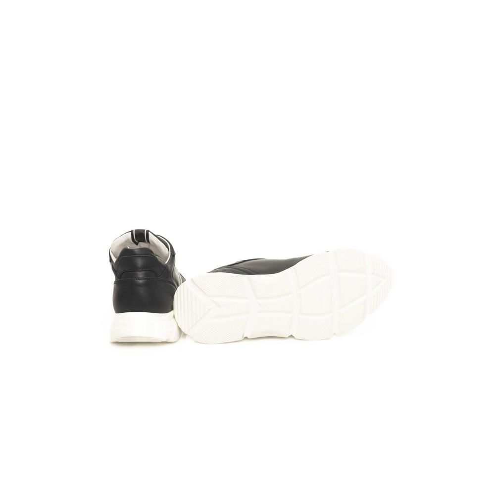Blue Leather Men Sneaker - ventzia