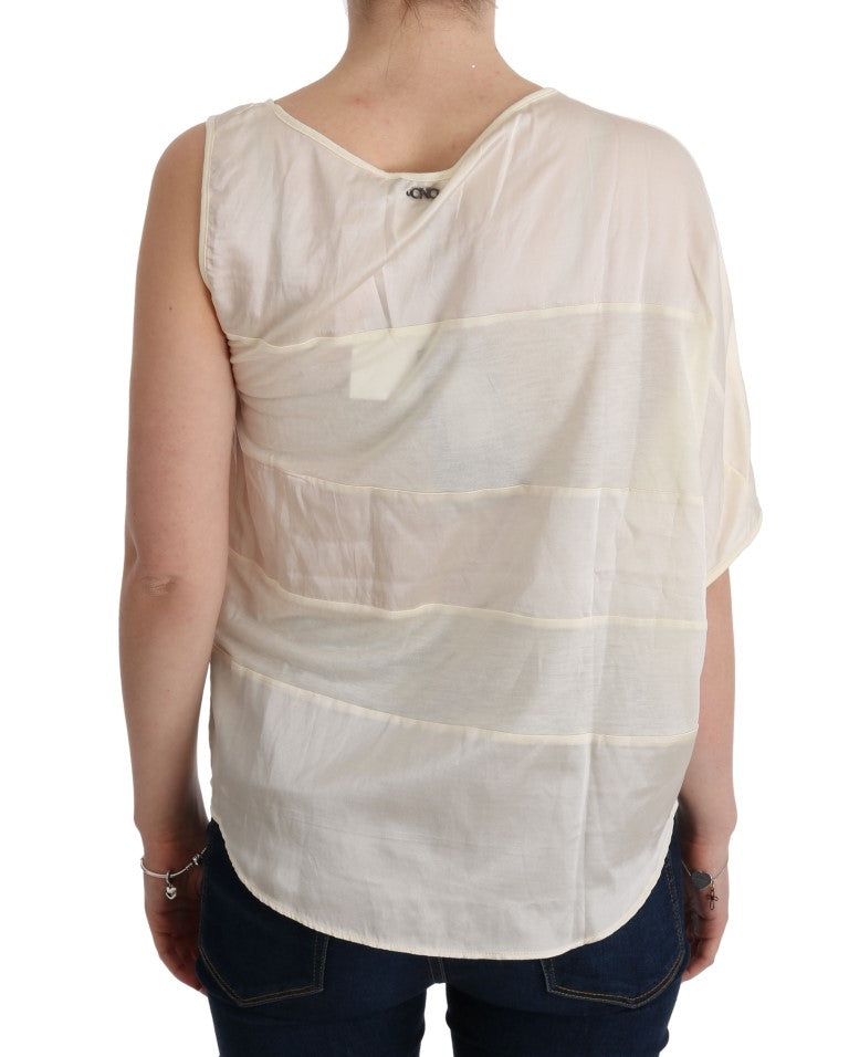 Beige Sleeveless Modal Top - Elevated Basics - ventzia