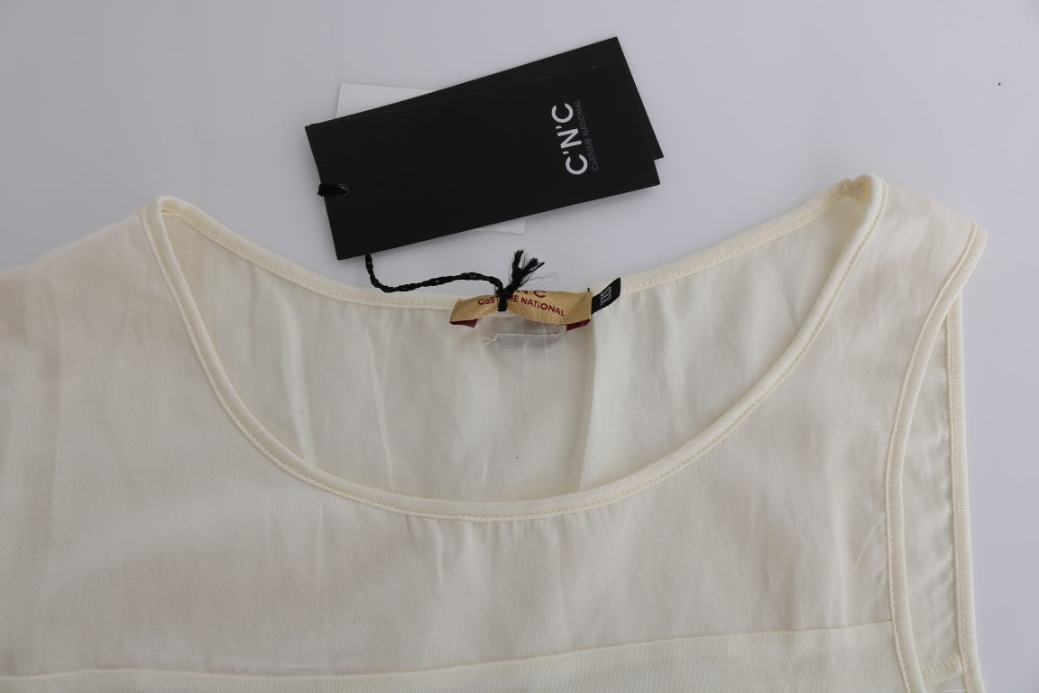 Beige Sleeveless Modal Top - Elevated Basics - ventzia