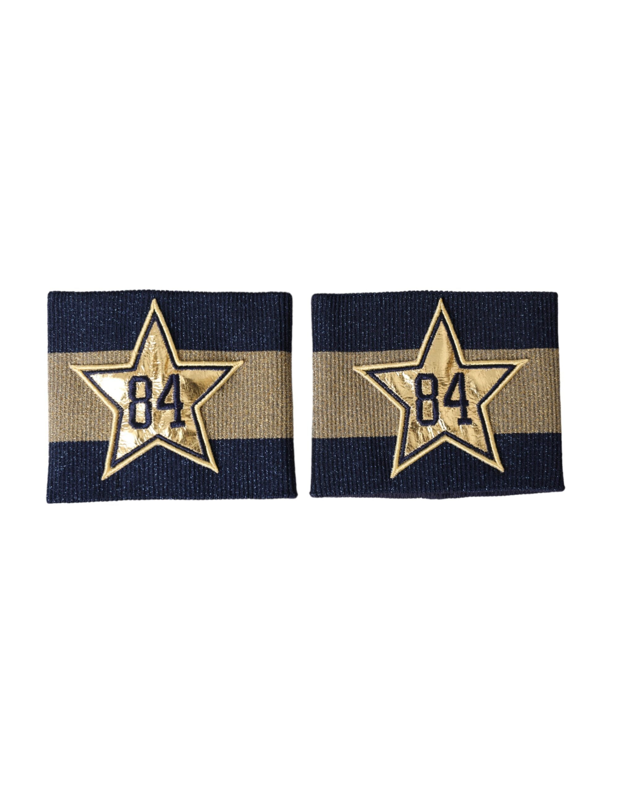 Black Gold Logo Star 84 Viscose Wristband - ventzia
