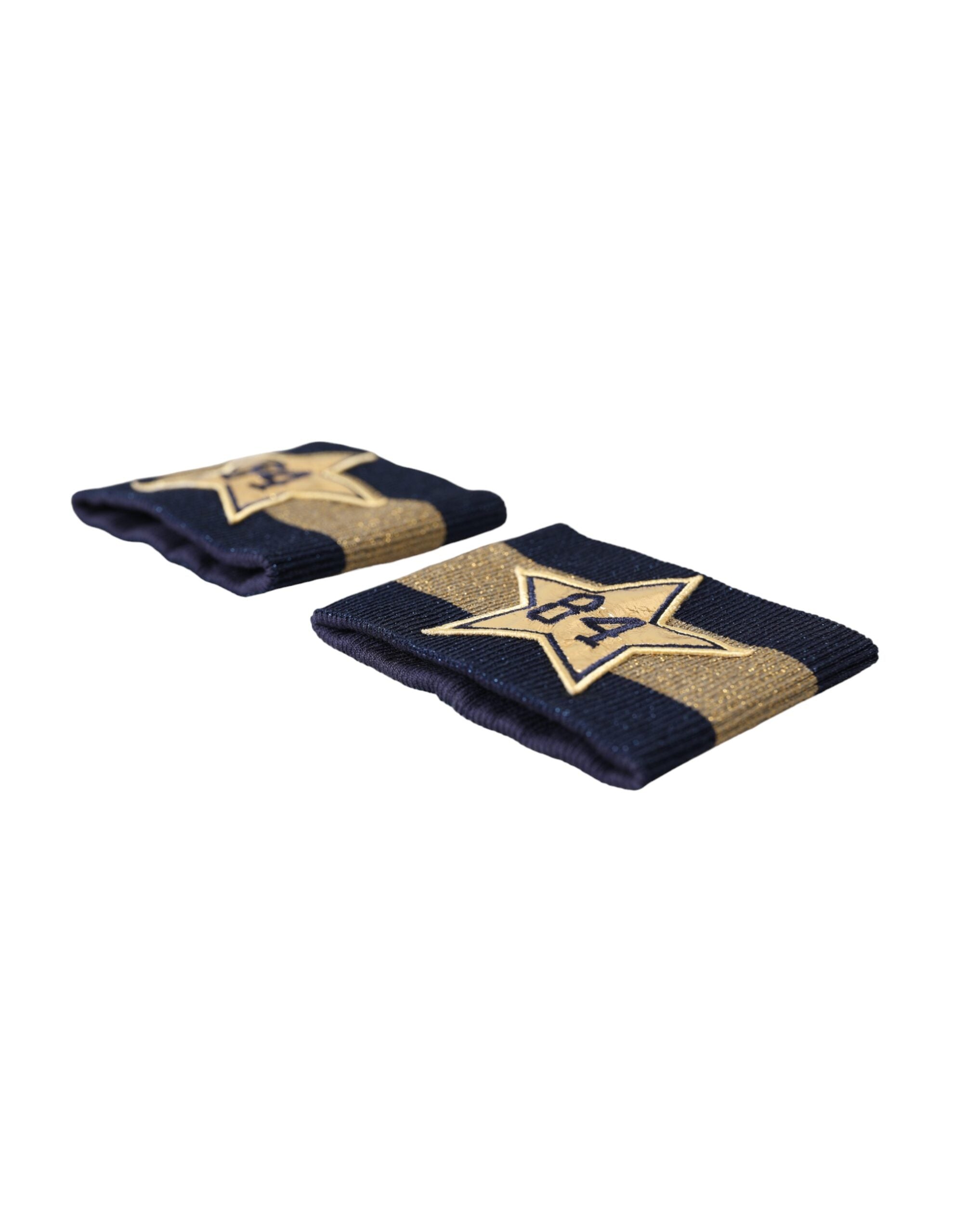 Black Gold Logo Star 84 Viscose Wristband - ventzia