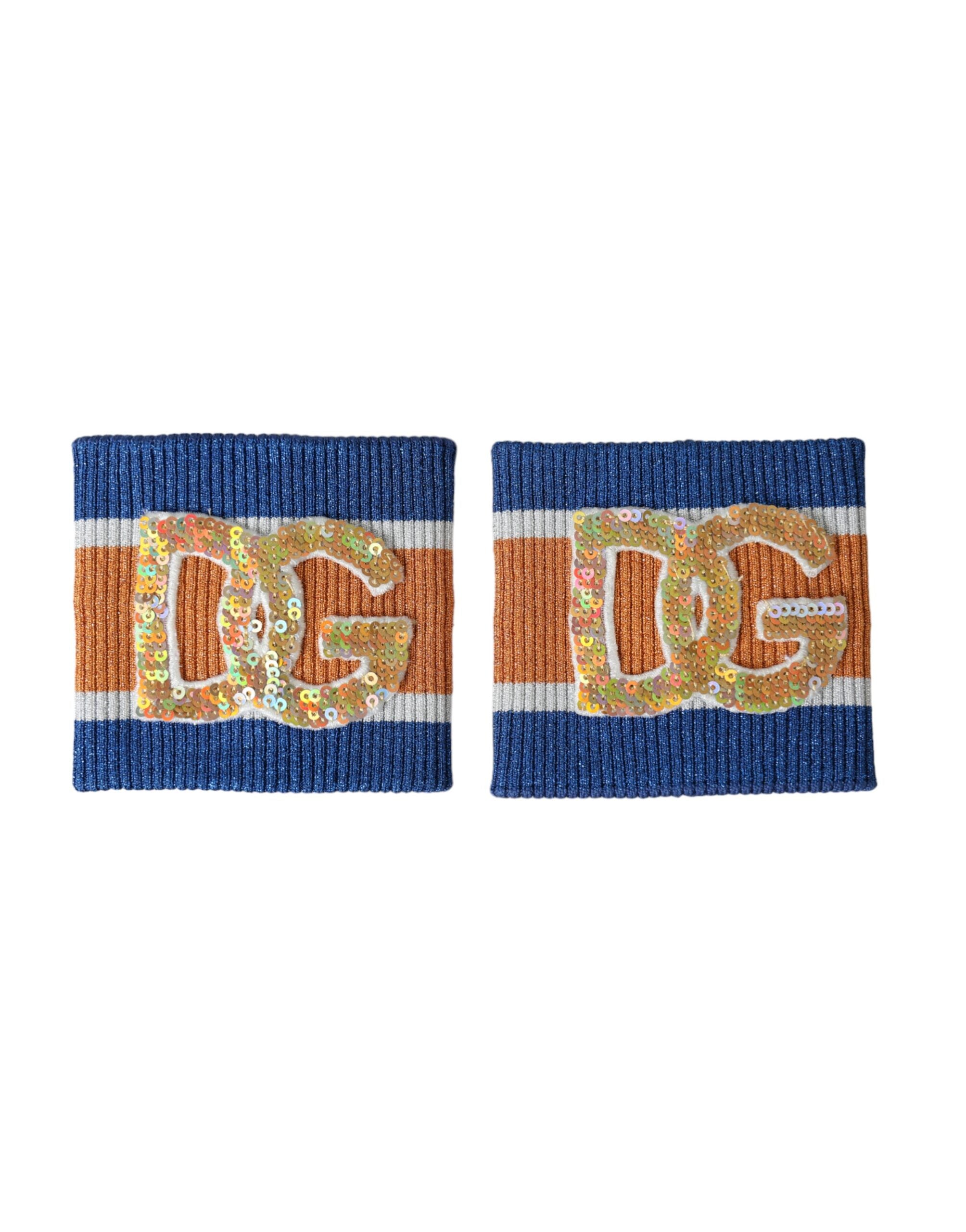 Multicolor Logo Sequin Viscose Wristband - ventzia