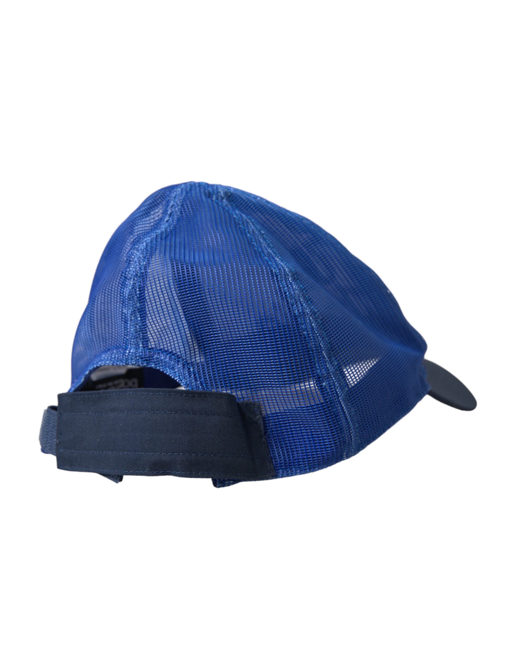 Blue White Black Italia Mesh Baseball Hat - ventzia
