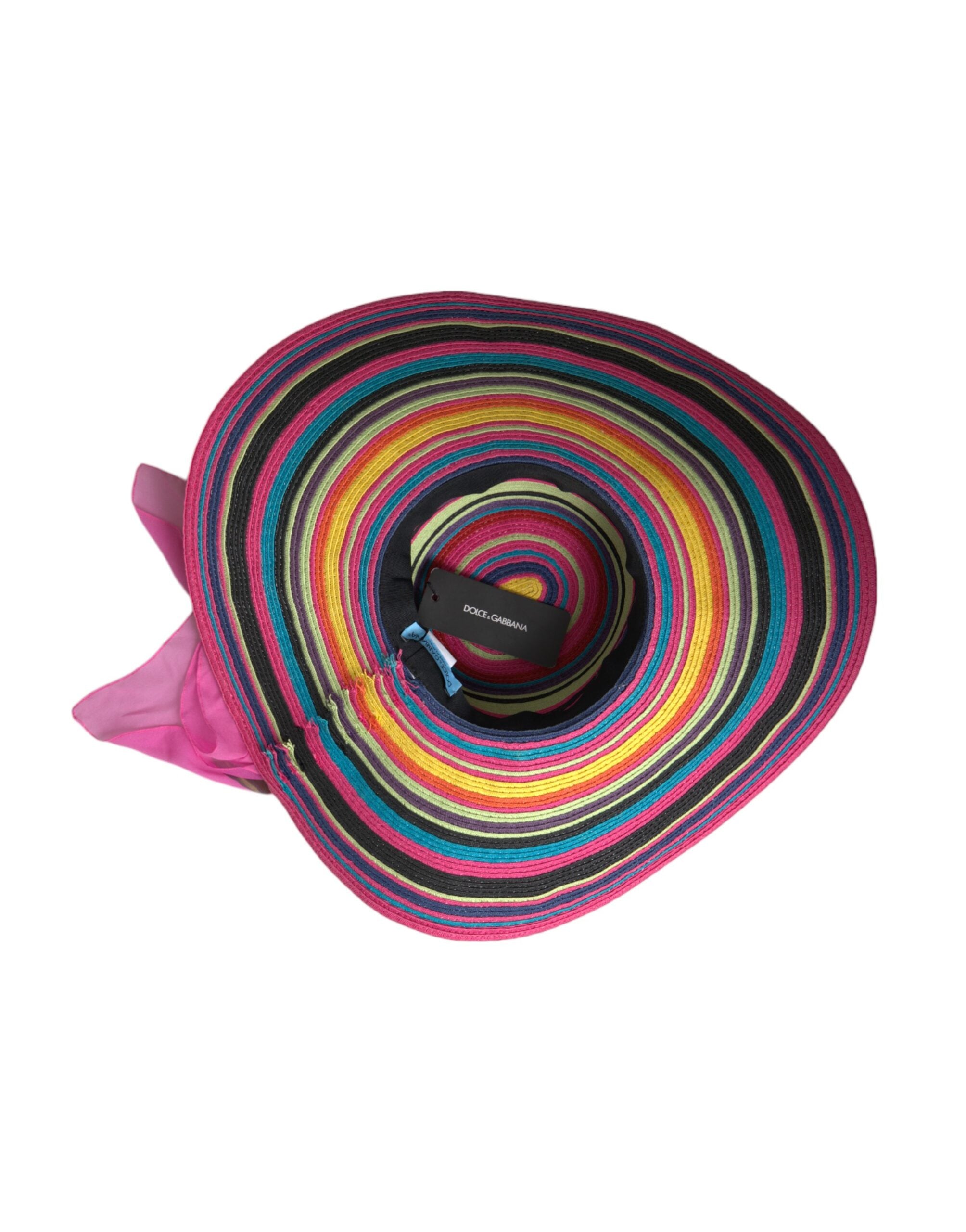 Multicolor Fantasy Wide Brim Floppy Hat - ventzia