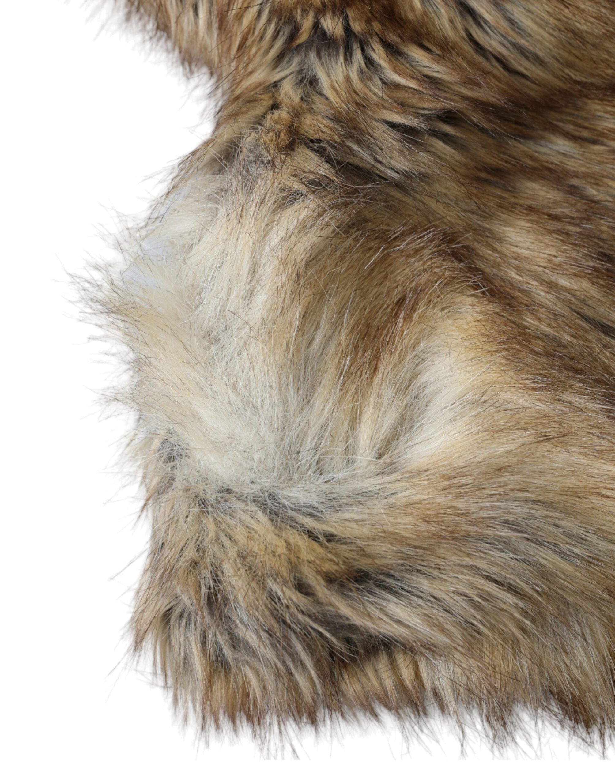 Brown Owl Faux Fur Whole Head Cap Hat - ventzia