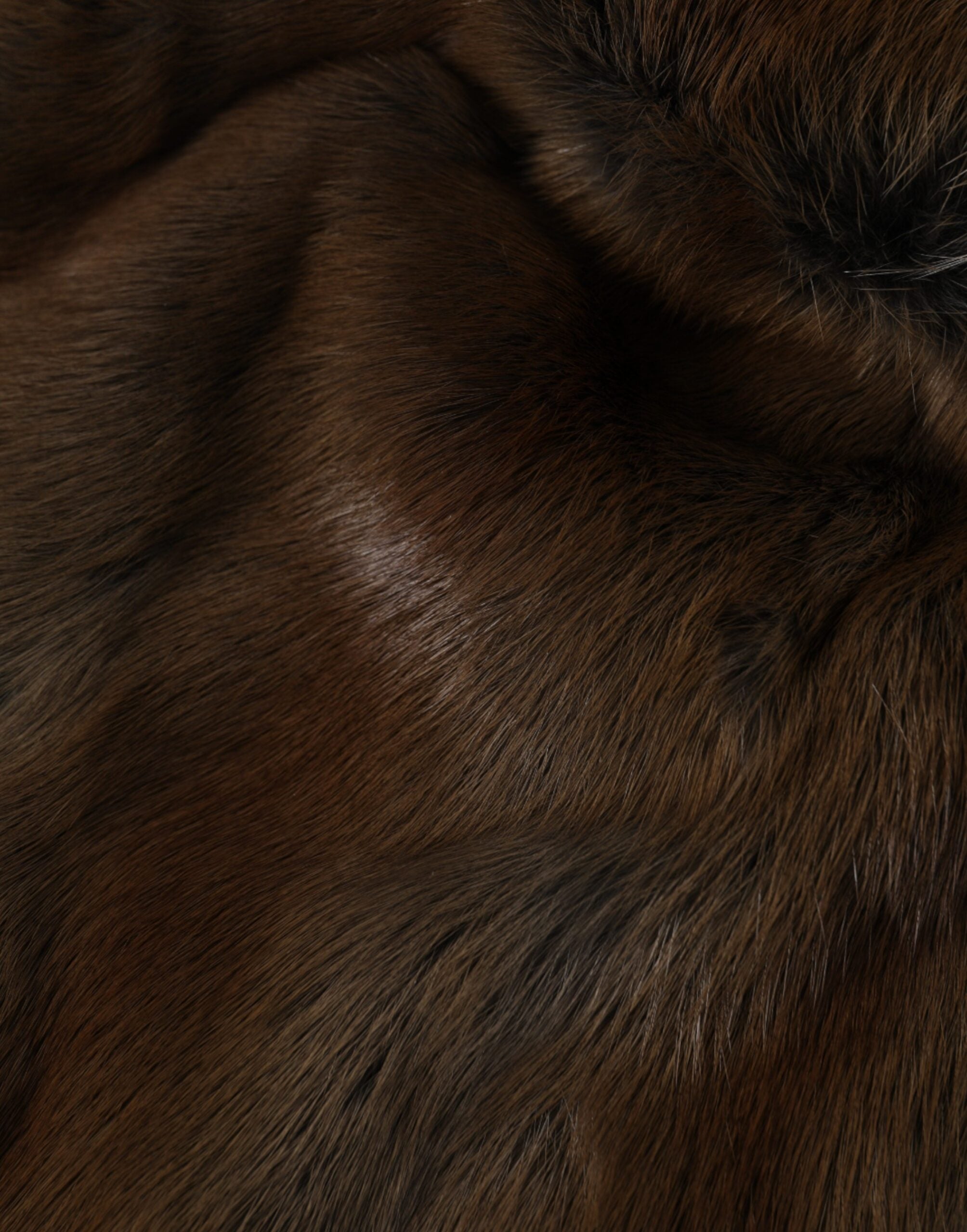 Brown Weasel Fur Womens Cashmere Hat Beanie - ventzia