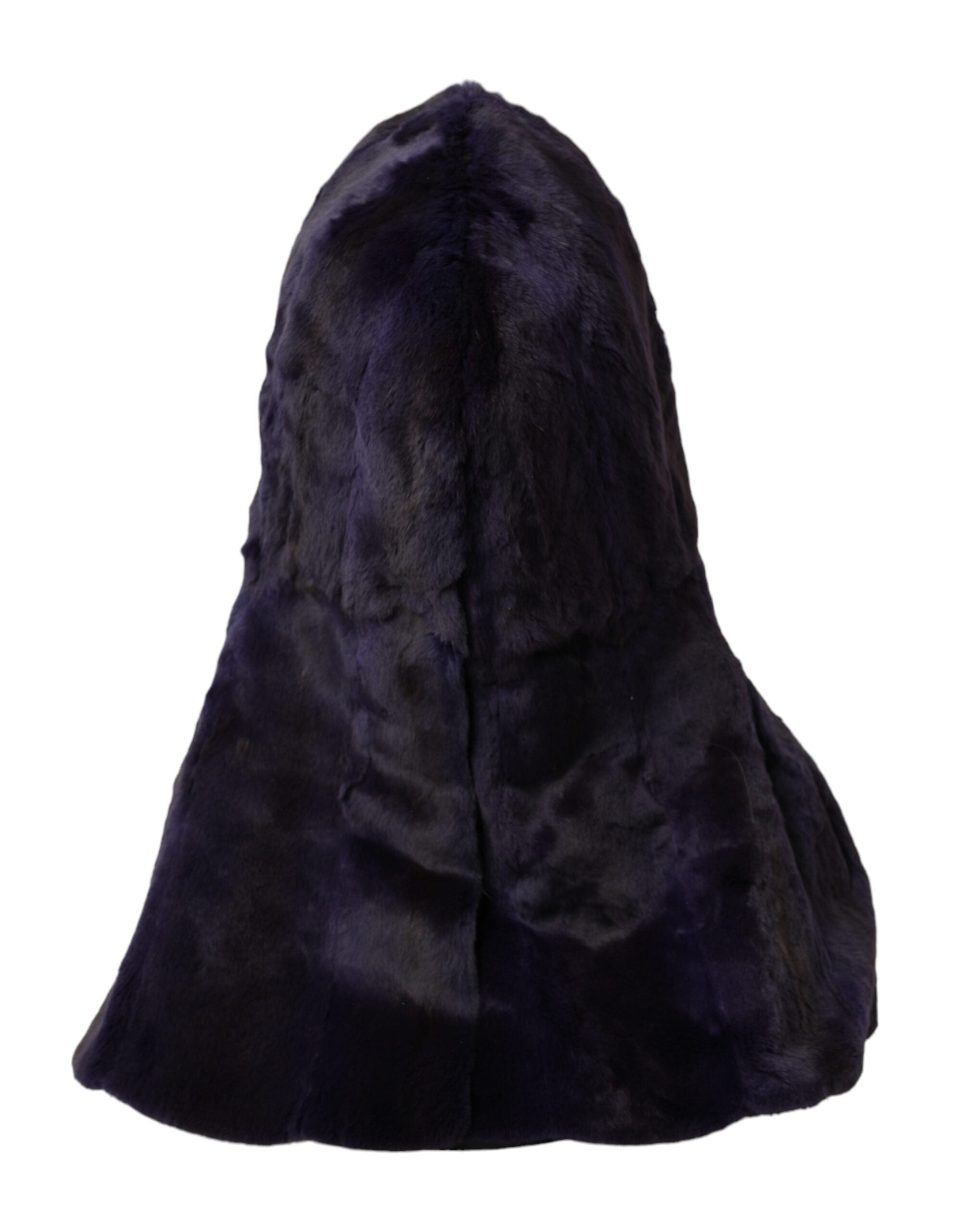 Black Weasel Fur Whole Head Wrap Hat - ventzia
