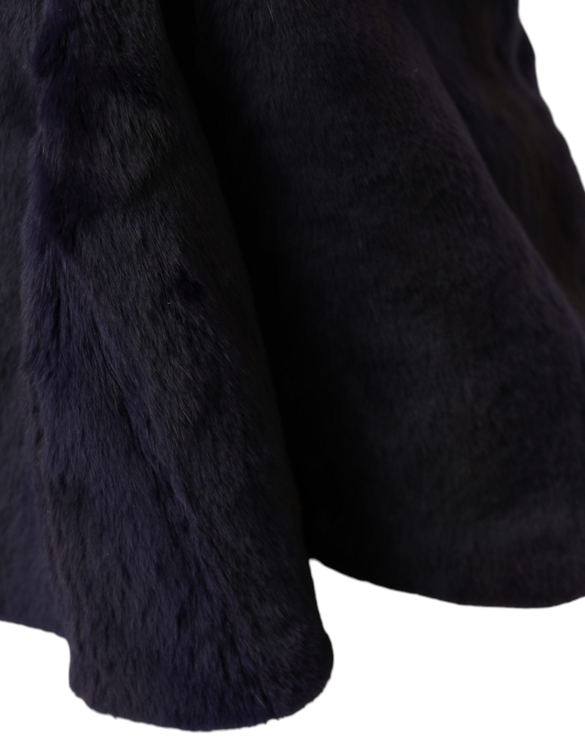 Black Weasel Fur Whole Head Wrap Hat - ventzia