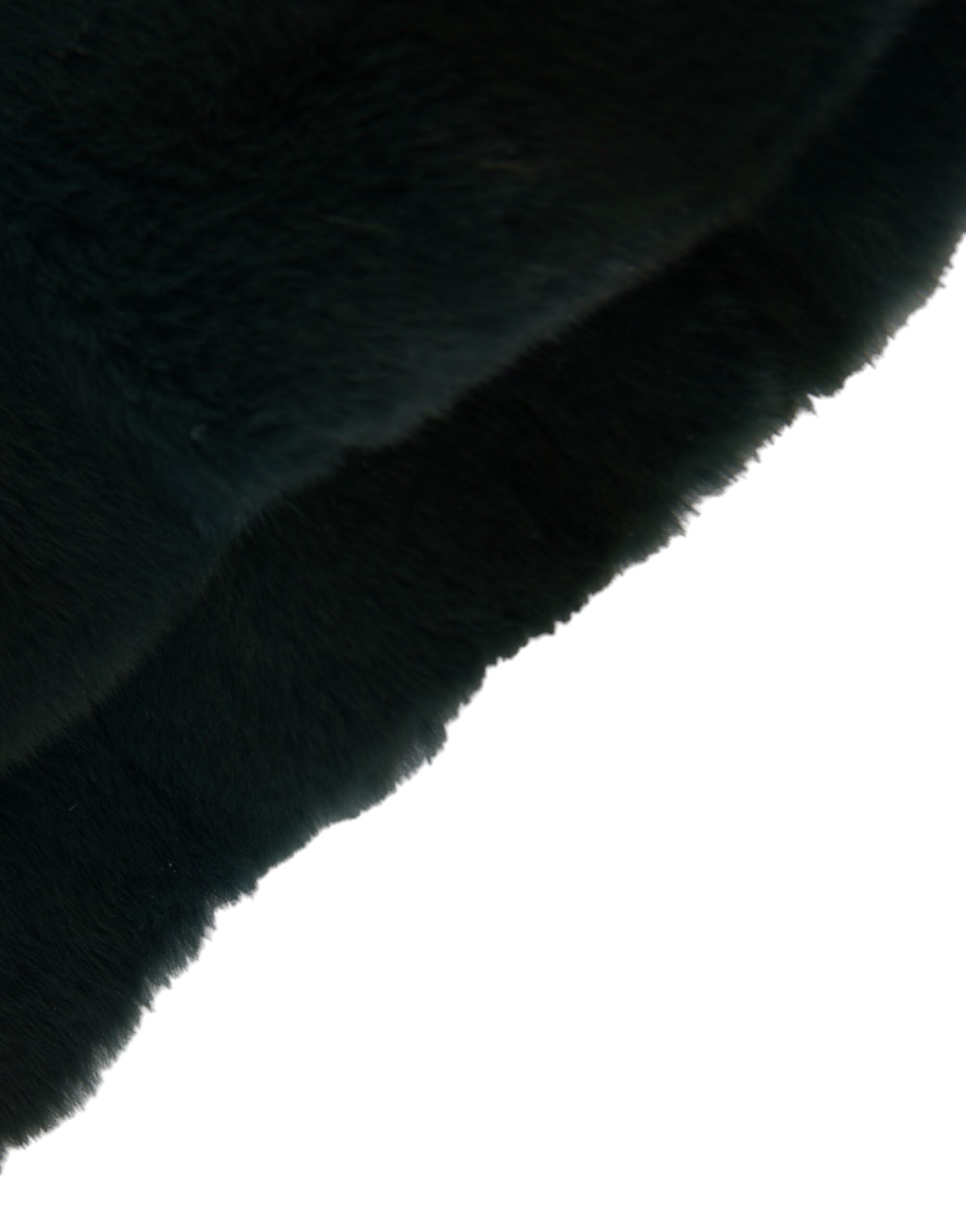 Black Weasel Fur Whole Head Wrap Hat - ventzia